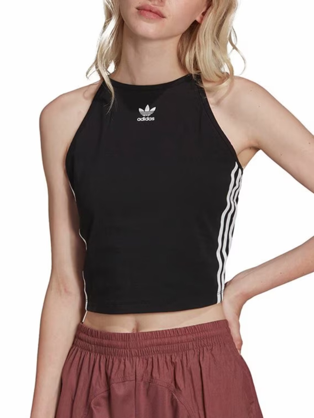 Adidas Black Cropped Top